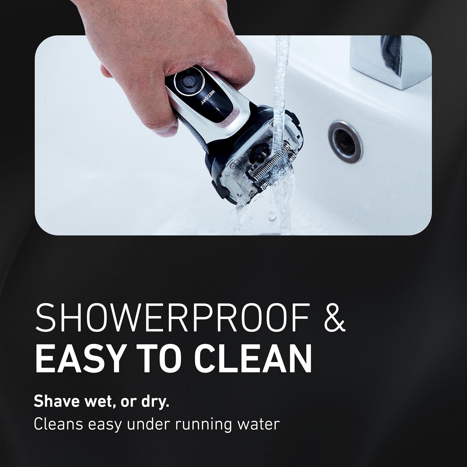 ARC5 Electric Razor for Men with Pop-Up Trimmer, Wet/Dry 5-Blade Electric Shaver with Intelligent Shave Sensor and Multi-Flex Pivoting Head – ES-LV65-S (Silver)