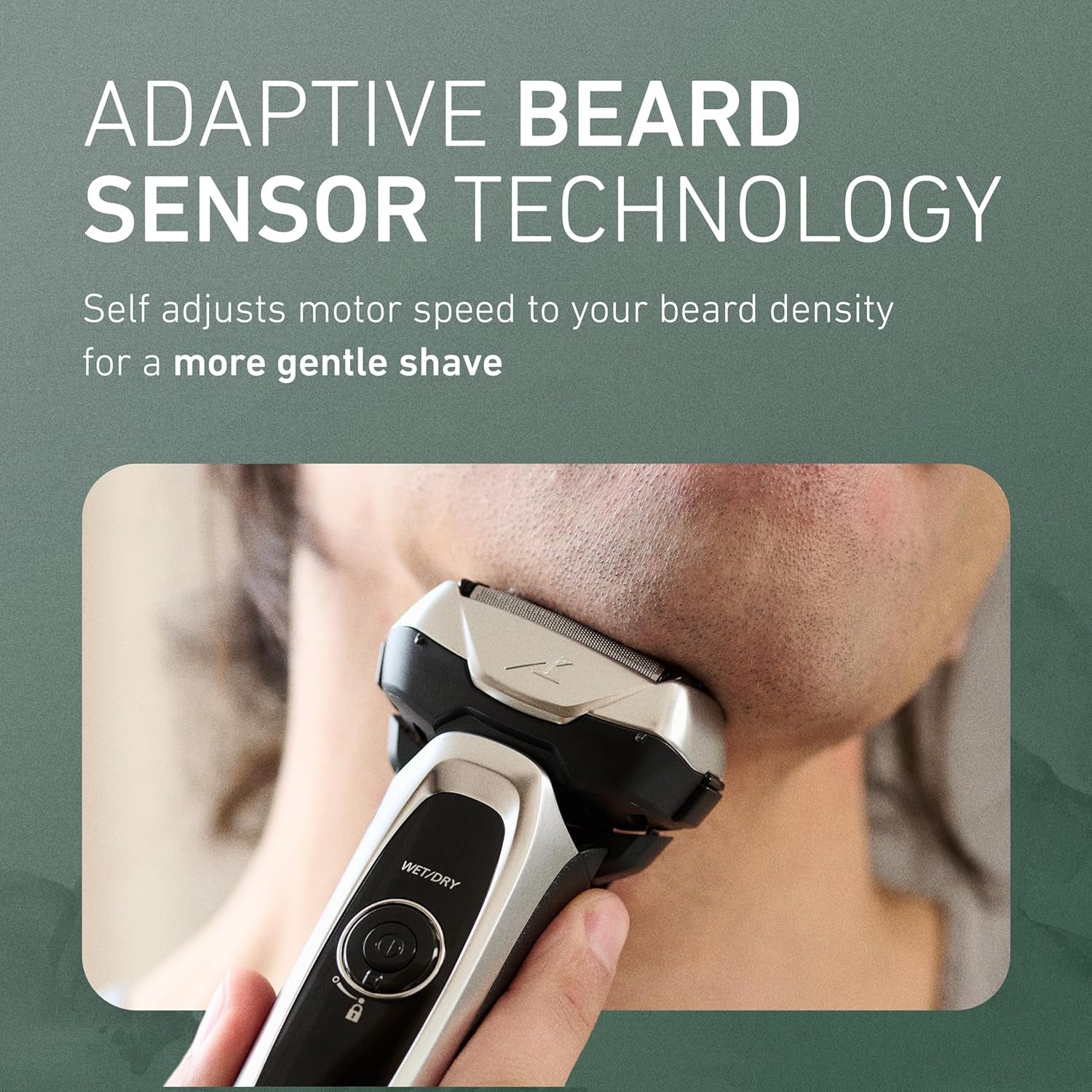 ARC5 Electric Razor for Men with Pop-Up Trimmer, Wet/Dry 5-Blade Electric Shaver with Intelligent Shave Sensor and Multi-Flex Pivoting Head – ES-LV65-S (Silver)